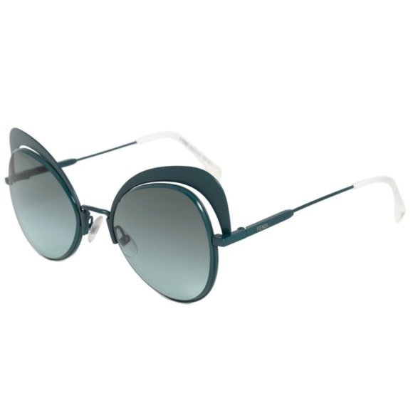 Fendi Dark Green Butterfly Sunglasses - Picture 2 of 5